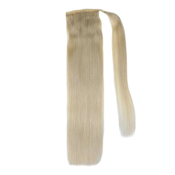 Ponytail 100% Remy Human Hair One Piece Extensions Platinum Blonde(#60) - FShine Shop